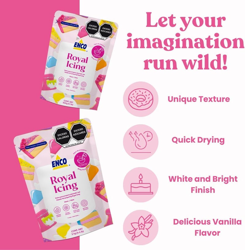 ENCO Royal Icing Mix - Vanilla Flavor - Image 3
